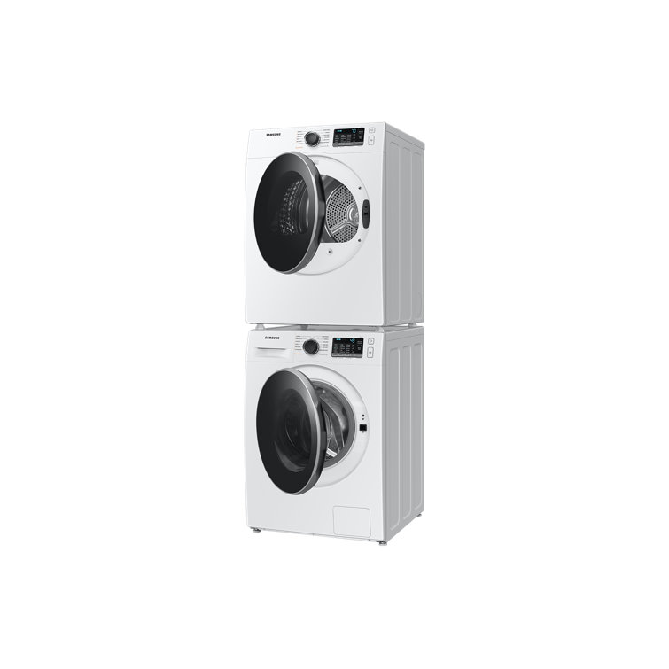 Samsung 4 Cu. Ft. Electric Stackable Dryer Reversible Door in White